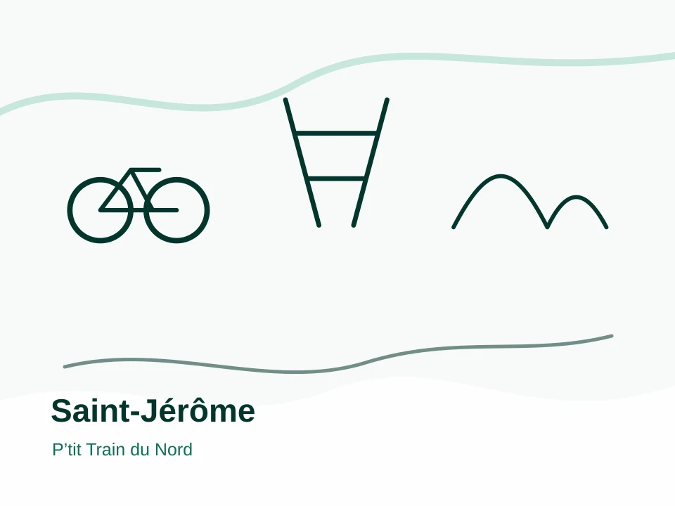 Illustration locale de Saint-Jérôme: P'tit Train du Nord, porte des Laurentides, rivière du Nord
